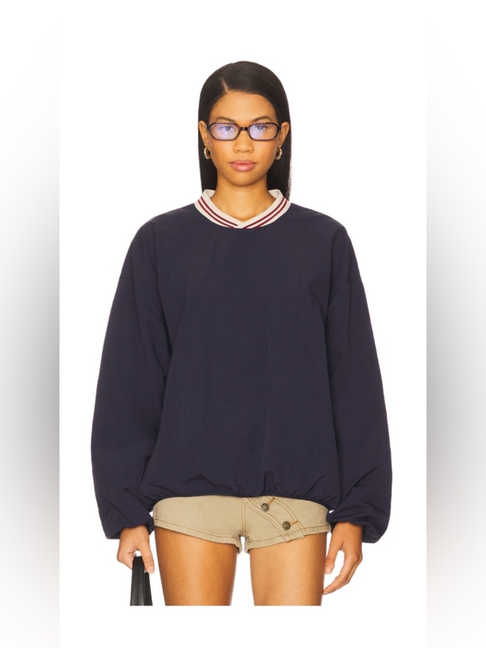 Lioness sweetness jersey top in navy